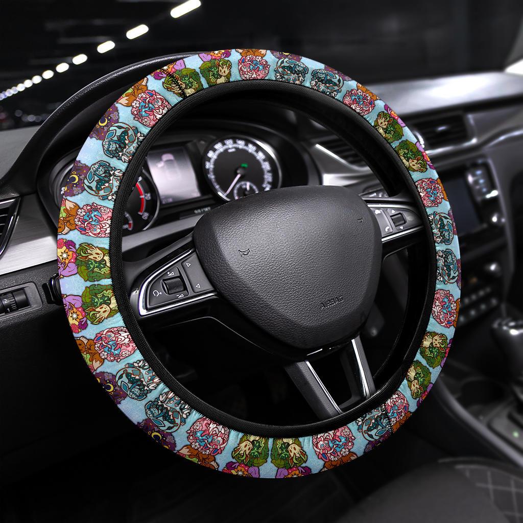 Every Eevee evolution Pokemon Car Steering Wheel Cover Nearkii