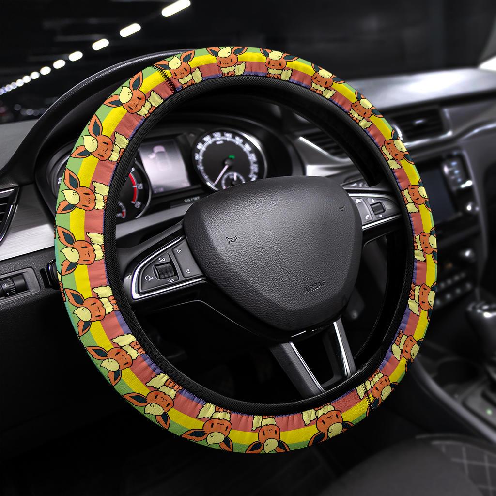 Flareon Pokemon Anime Custom Car Steering Wheel Cover Nearkii