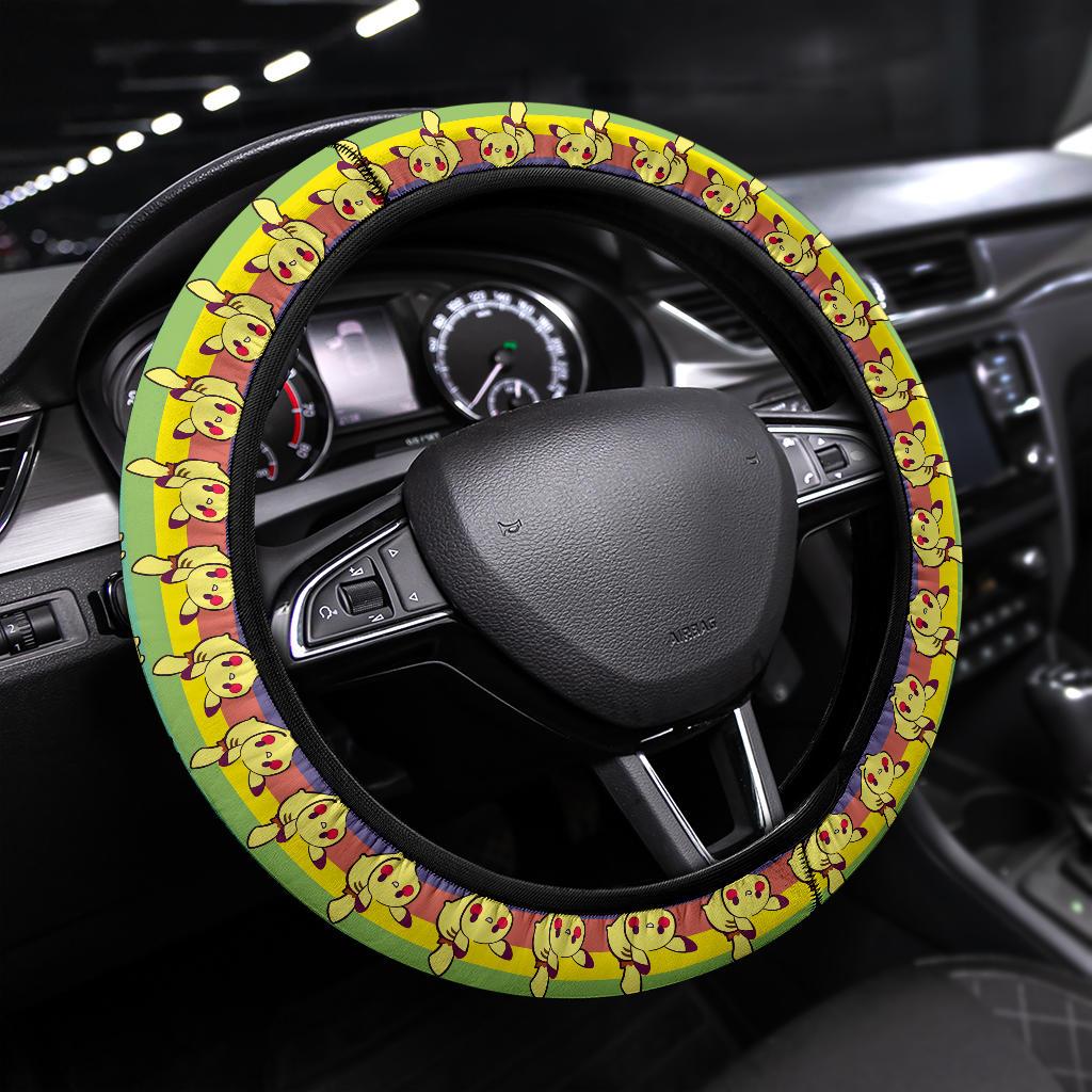 Pikachu 1 Pokemon Anime Custom Car Steering Wheel Cover Nearkii