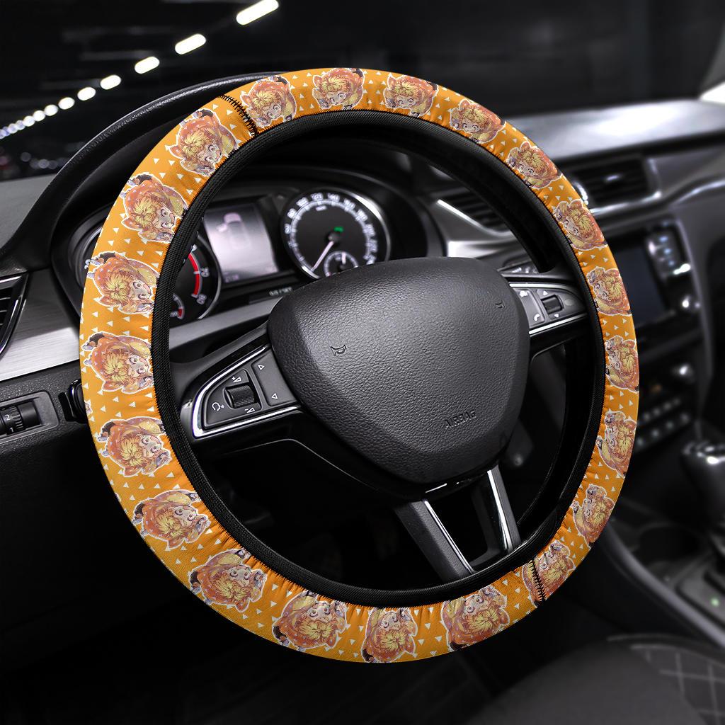 Agatsuma Zenitsu Demon Slayer Anime Car Steering Wheel Cover 3 Nearkii