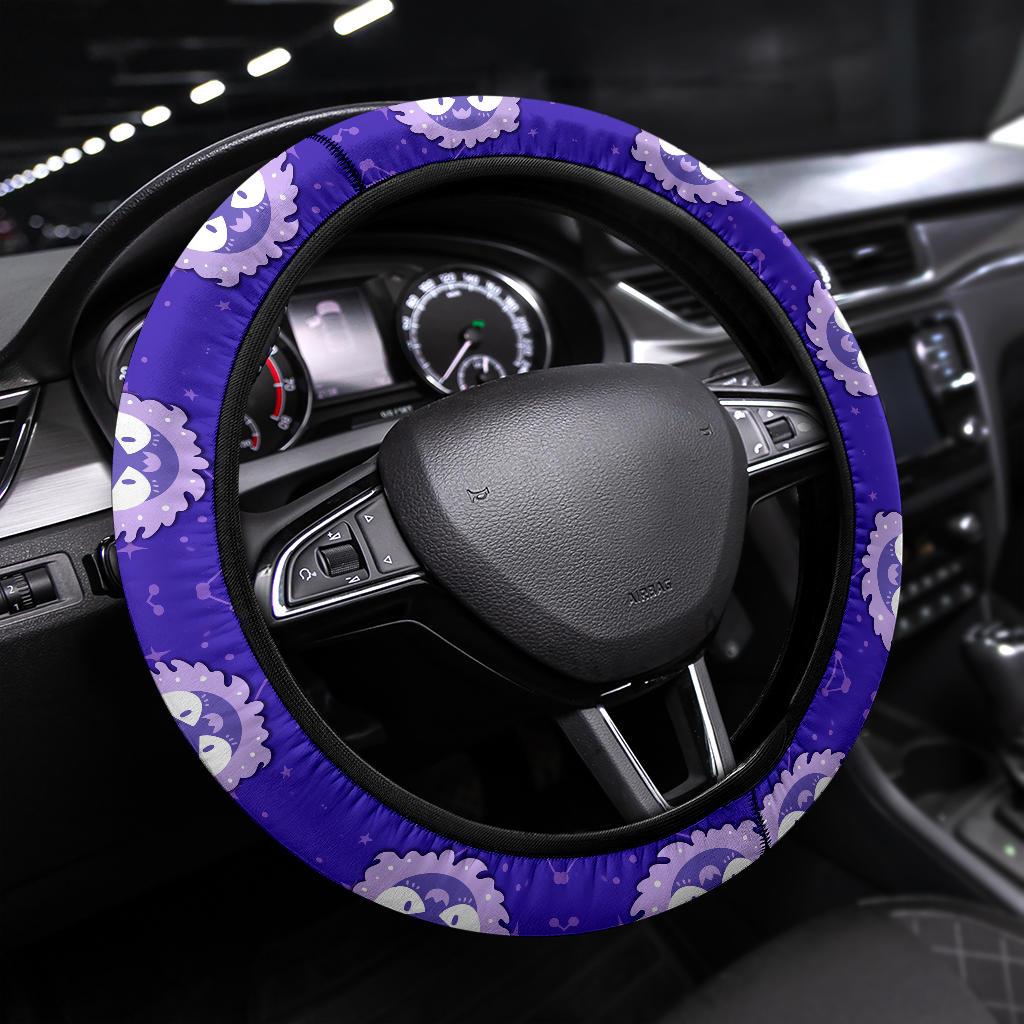 Gastly Dyed Pokemon Car Steering Wheel Cover Nearkii