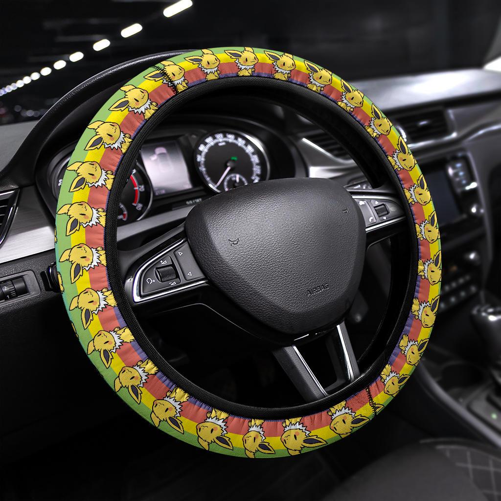 Jolteon Pokemon Anime Custom Car Steering Wheel Cover Nearkii