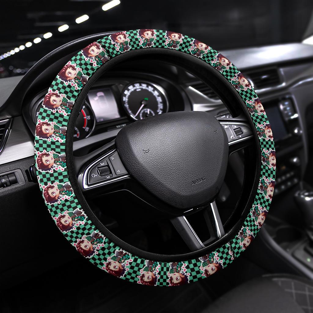 Kamado Tanjiro Demon Slayer Anime Car Steering Wheel Cover 2 Nearkii