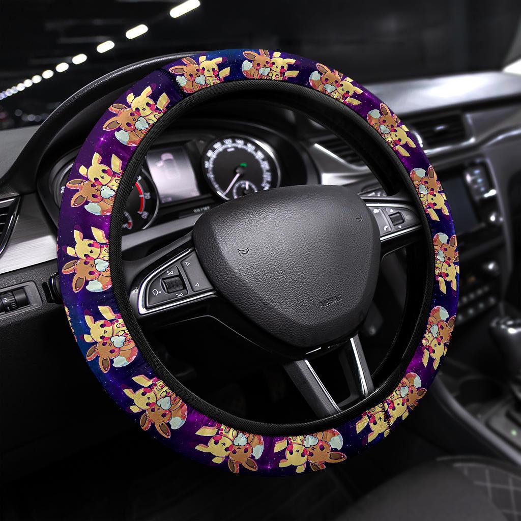 Pikachu Eevee Pokemon Car Steering Wheel Cover Nearkii