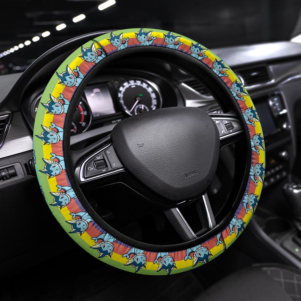 Vaporeon Pokemon Anime Custom Car Steering Wheel Cover Nearkii