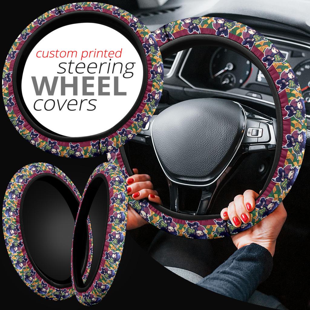 Giyu Tomioka Demon Slayer Anime Car Steering Wheel Cover 7 Nearkii