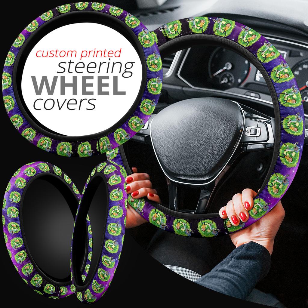 Rick And Morty Custom Car Steering Wheel Cover Nearkii