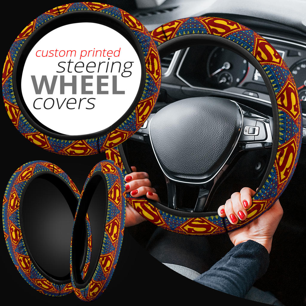 Superman Premium Custom Car Steering Wheel Cover Nearkii