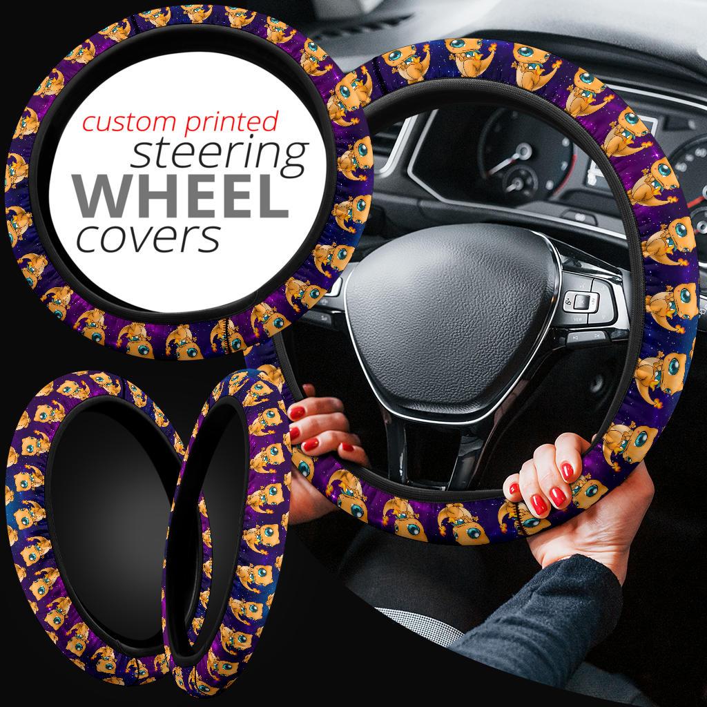 Charizard 3 Pokemon Car Steering Wheel Cover Nearkii