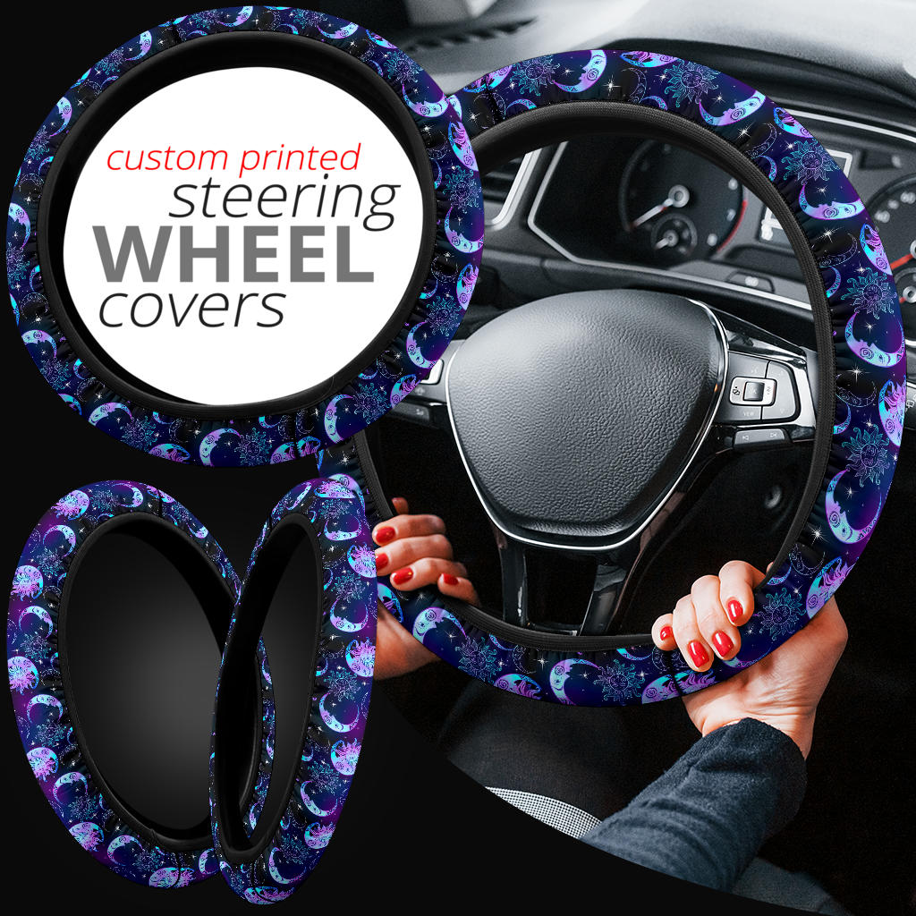 Sun Moon Celestial Car Steering Wheel Cover Nearkii