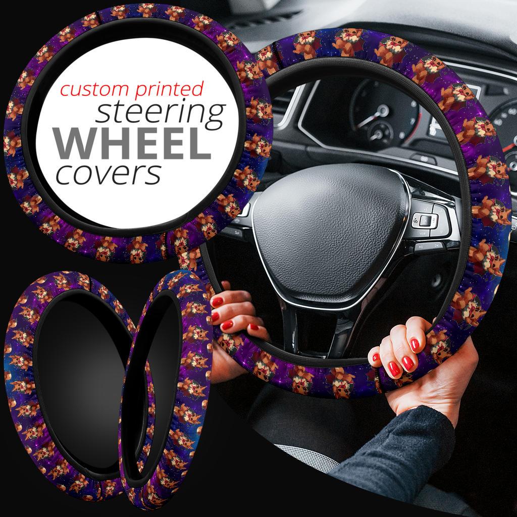 Eevee 2 Pokemon Car Steering Wheel Cover Nearkii