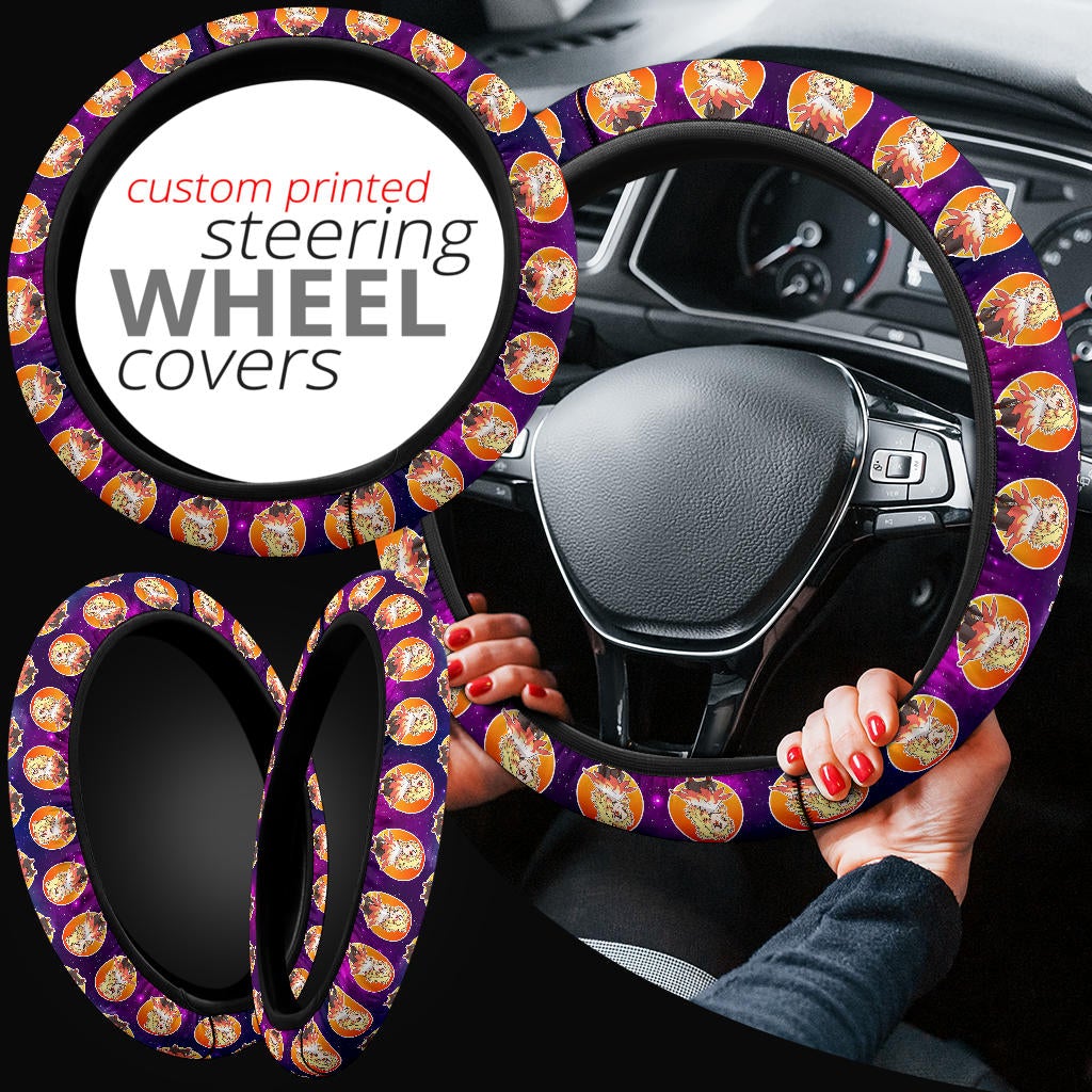 Rengoku Kyojuro Demon Slayer Anime Premium Custom Car Steering Wheel Cover 4 Nearkii