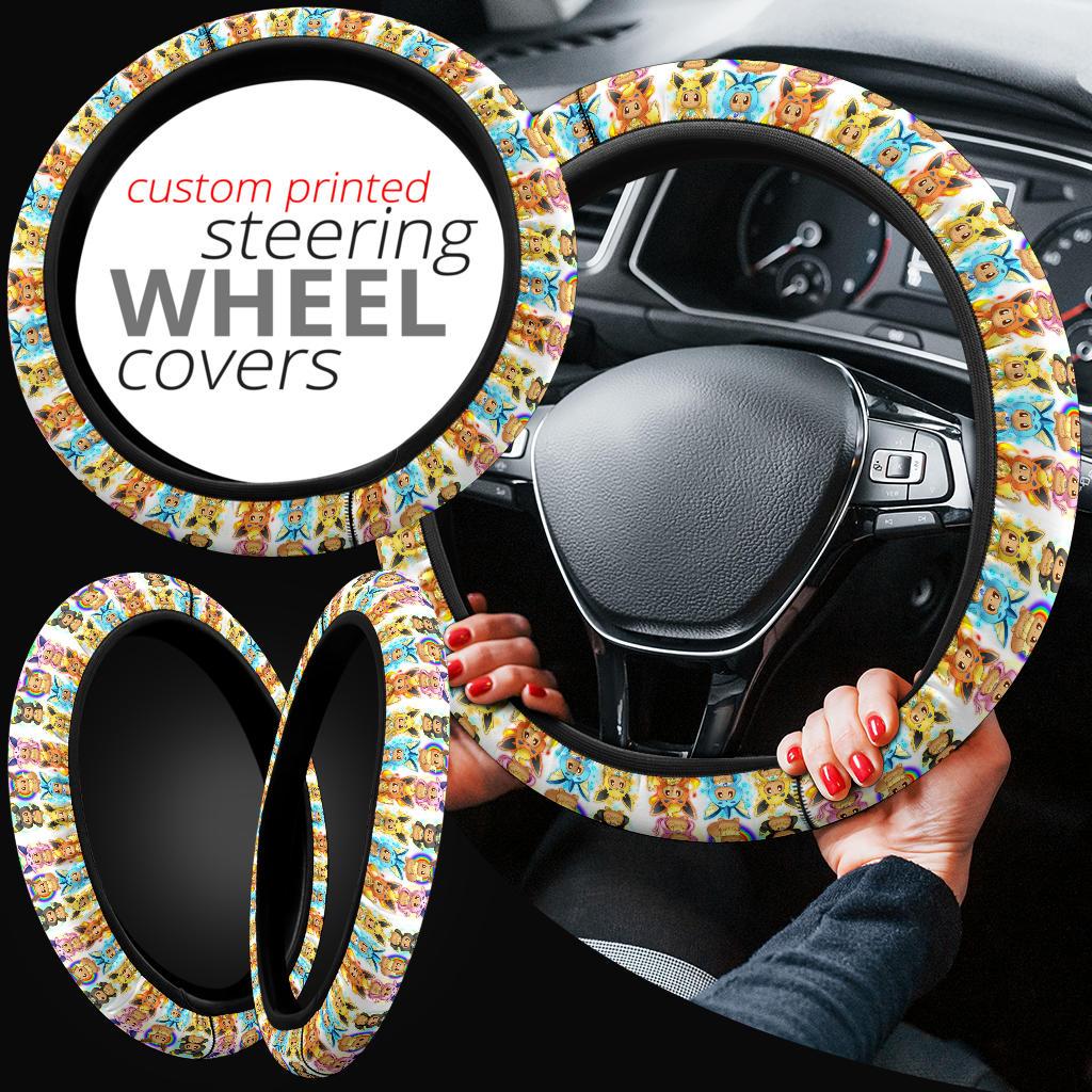 Eevee Pokemon Car Steering Wheel Cover Nearkii