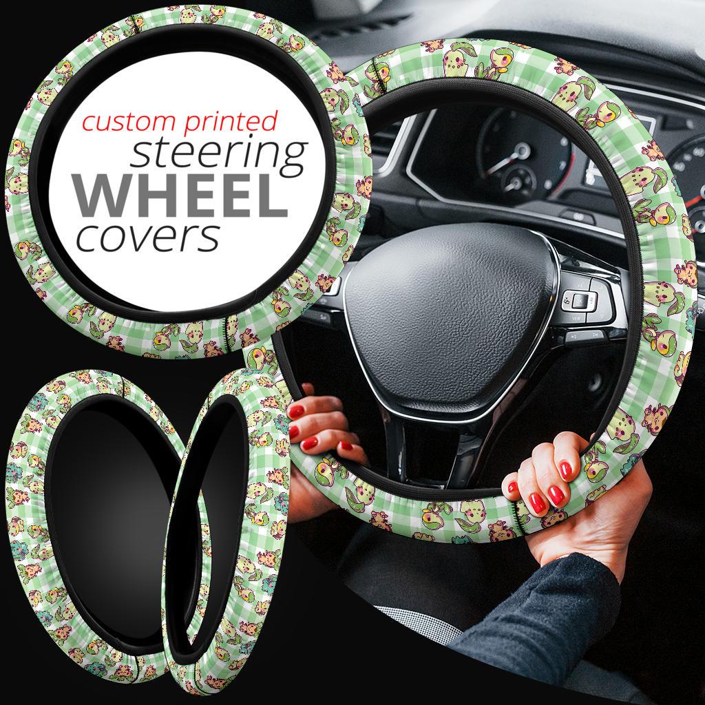 Grass Pokemon Car Steering Wheel Cover 3 Nearkii