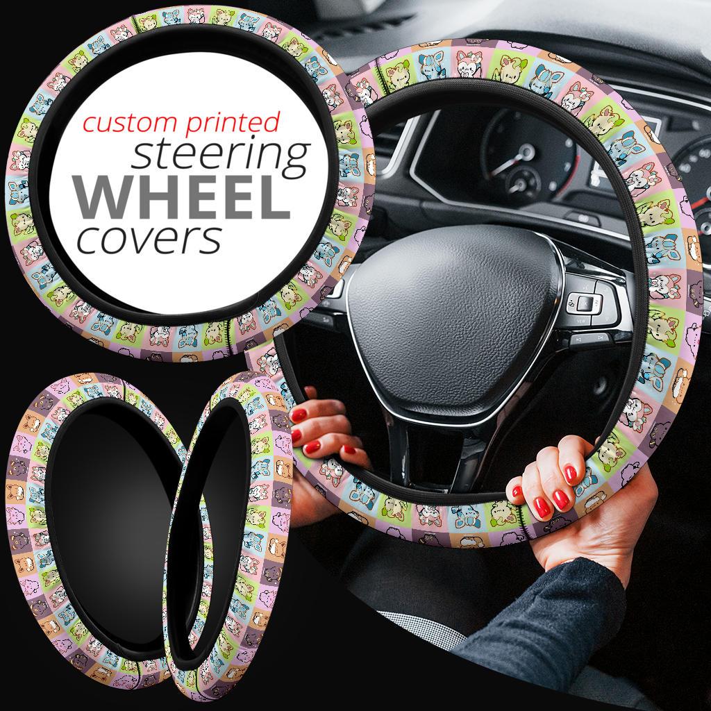 Eeveelutions Pokemon Car Steering Wheel Cover 3 Nearkii