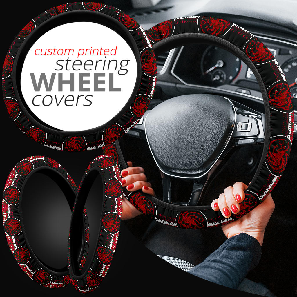 Game Of Thrones Targaryen Christmas Premium Custom Car Steering Wheel Cover Nearkii