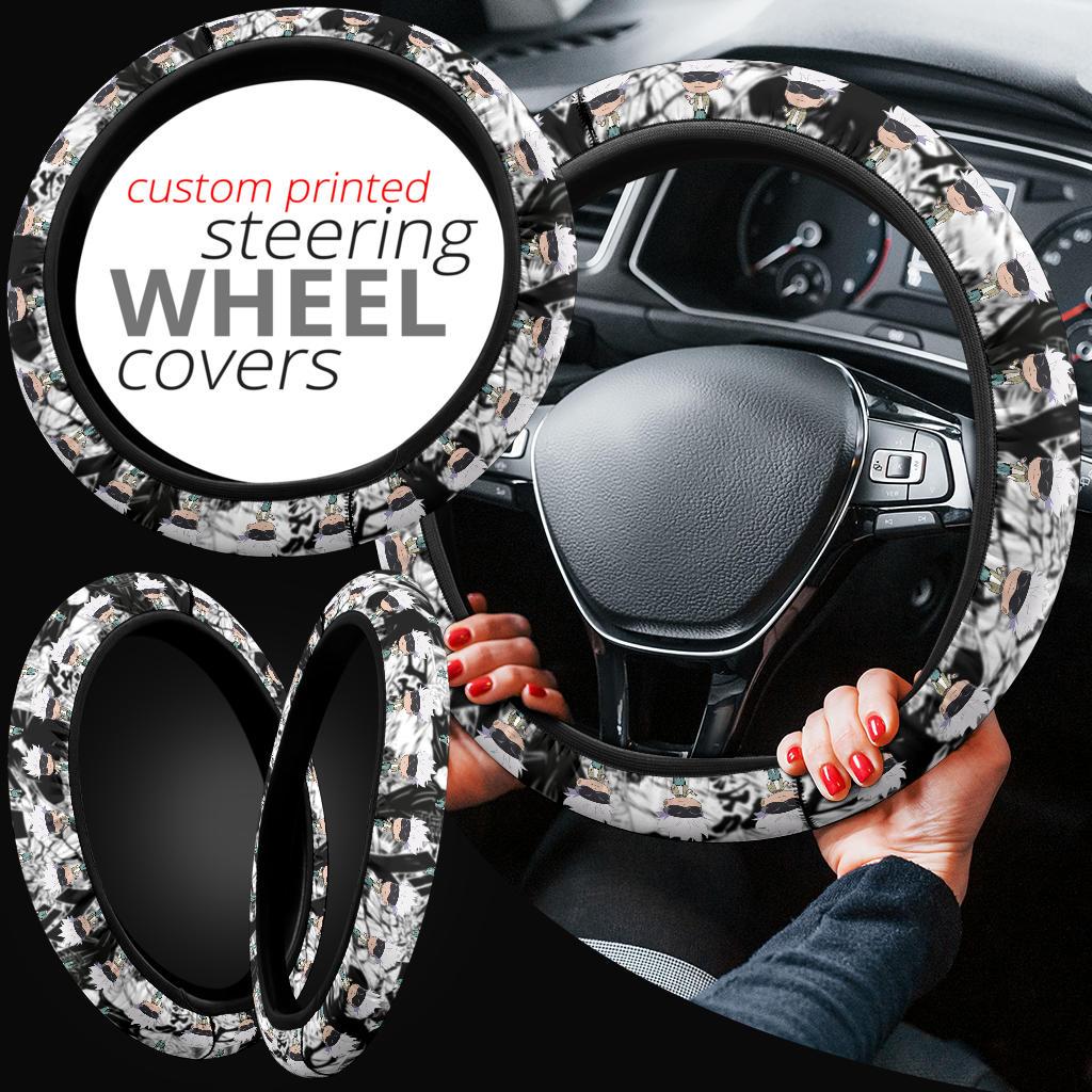 Gojo jujutsu kaisen anime Steering Wheel Cover Nearkii