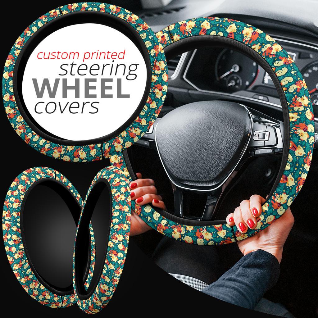 Pattern Pokemon Fire Cute Car Steering Wheel Cover 3 Nearkii