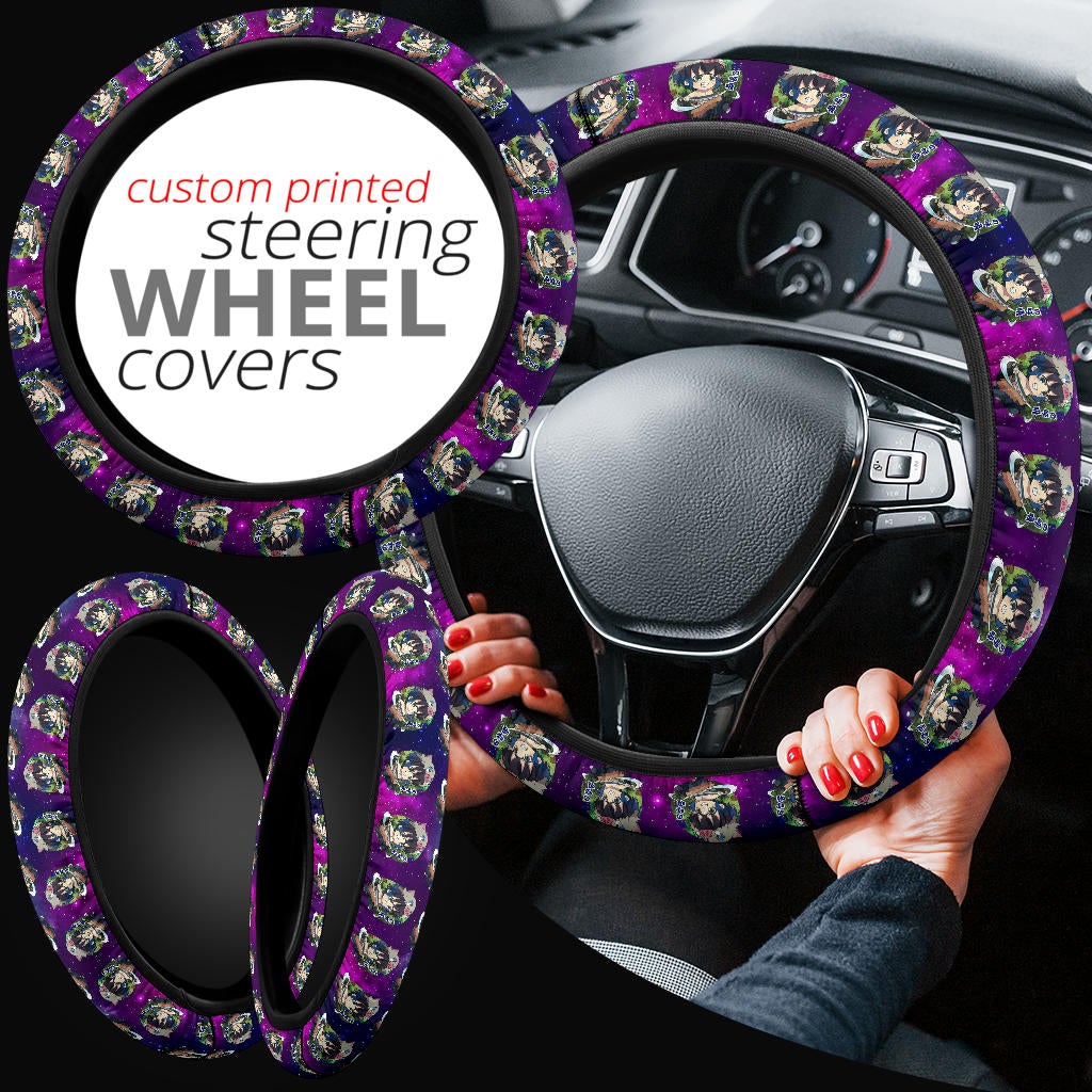 Hashibira Inosuke Demon Slayer Anime Premium Custom Car Steering Wheel Cover 2 Nearkii