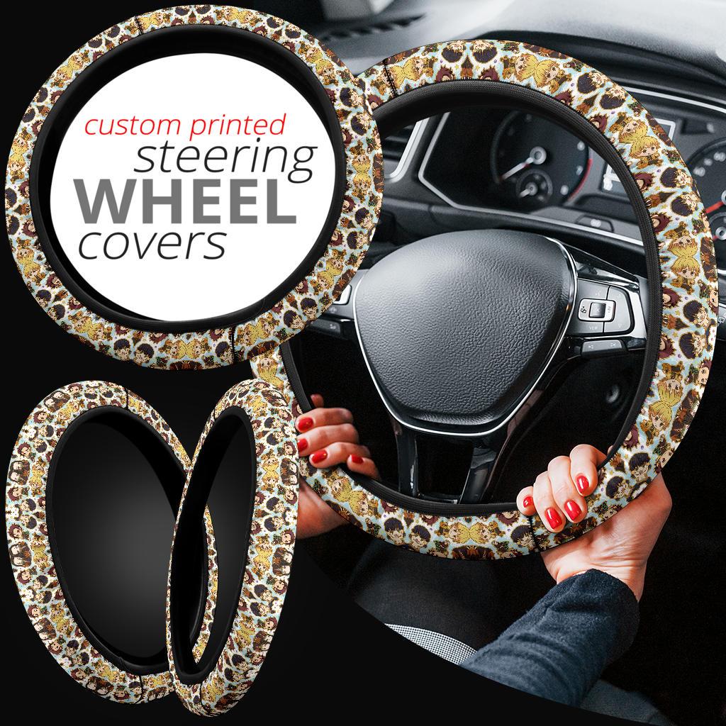 Demon Slayer Anime Car Steering Wheel Cover 3 Nearkii