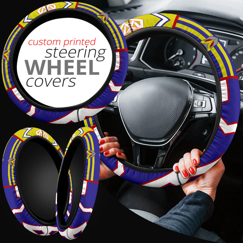 My Hero Academia All Might Car Steering Wheel Cover Nearkii