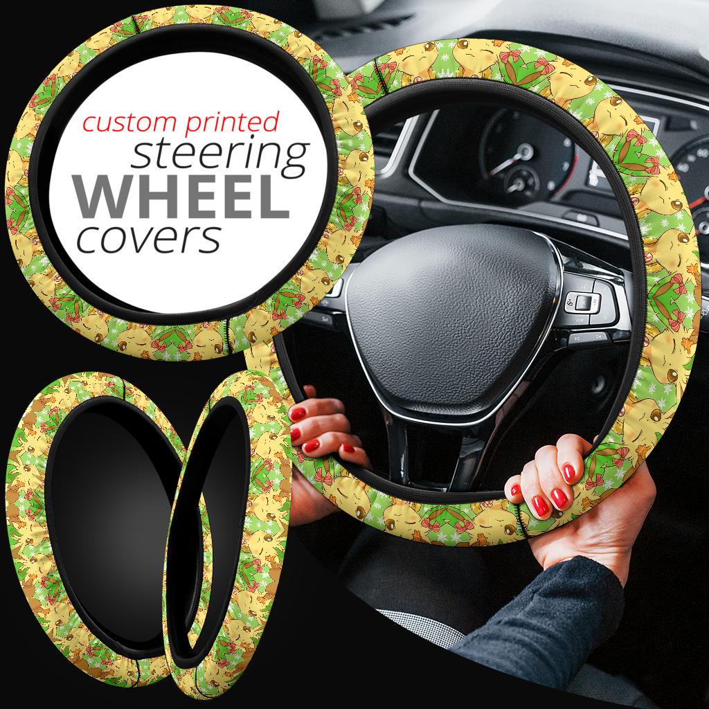 Leafeon Pokemon Car Steering Wheel Cover 2 Nearkii