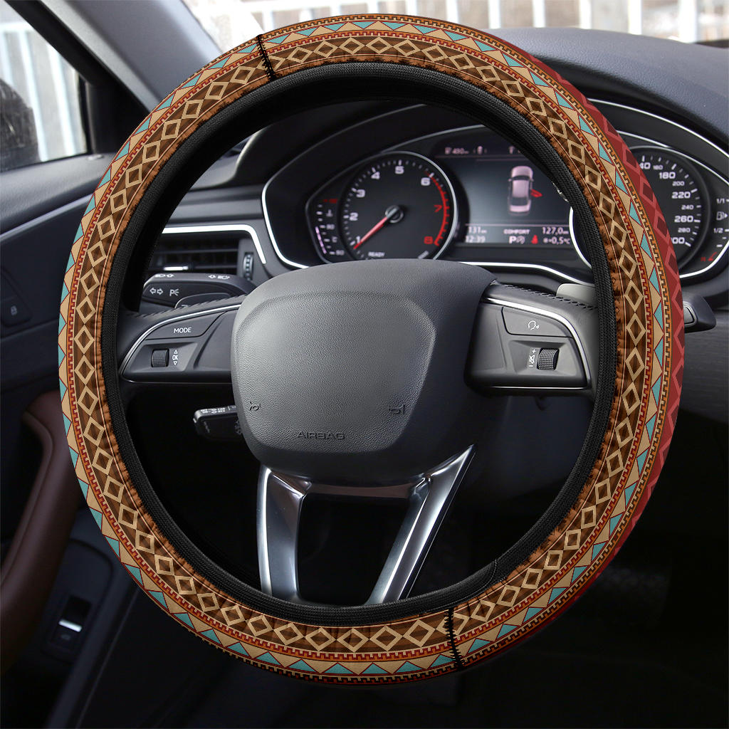 Native American Style Premium Car Steering Wheel Cover Nearkii