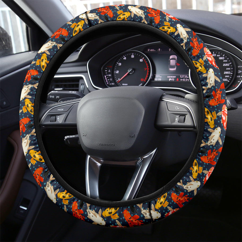 Koi Fish Premium Car Steering Wheel Cover Nearkii