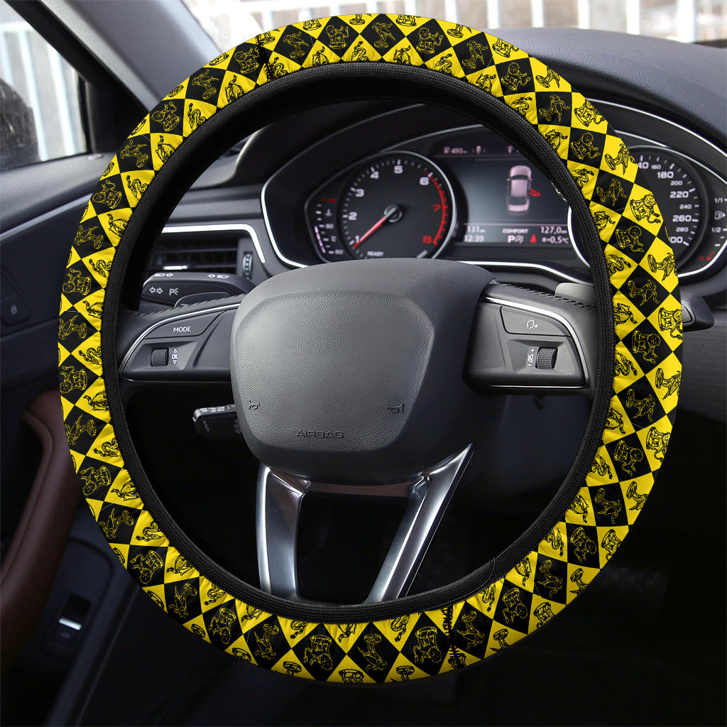 Harry Potter Yellow Premium Car Steering Wheel Cover Nearkii