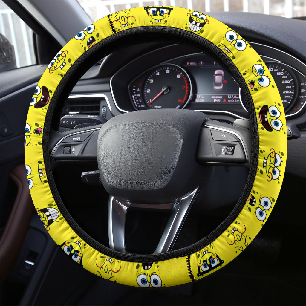 Spongebob Squarepants Premium Car Steering Wheel Cover Nearkii