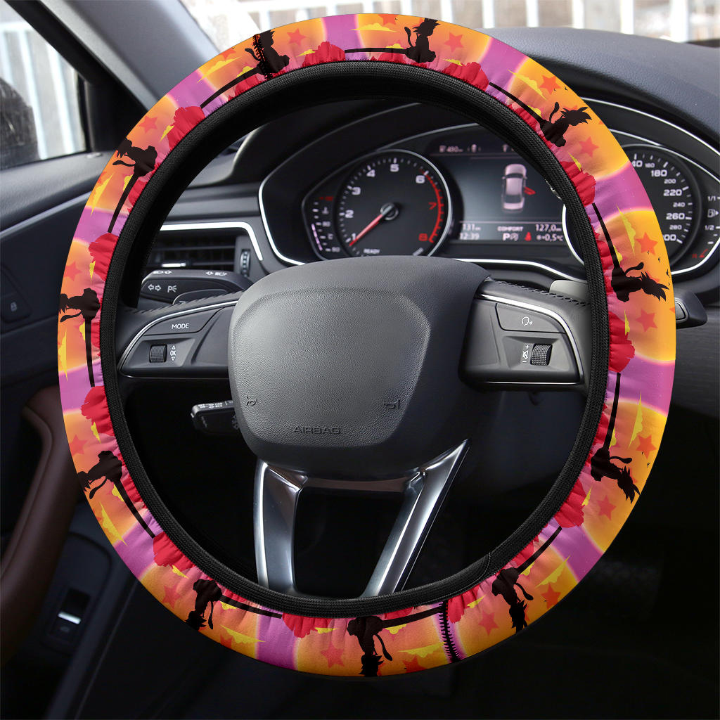 Dragon Ball Goku Fly Premium Car Steering Wheel Cover Nearkii