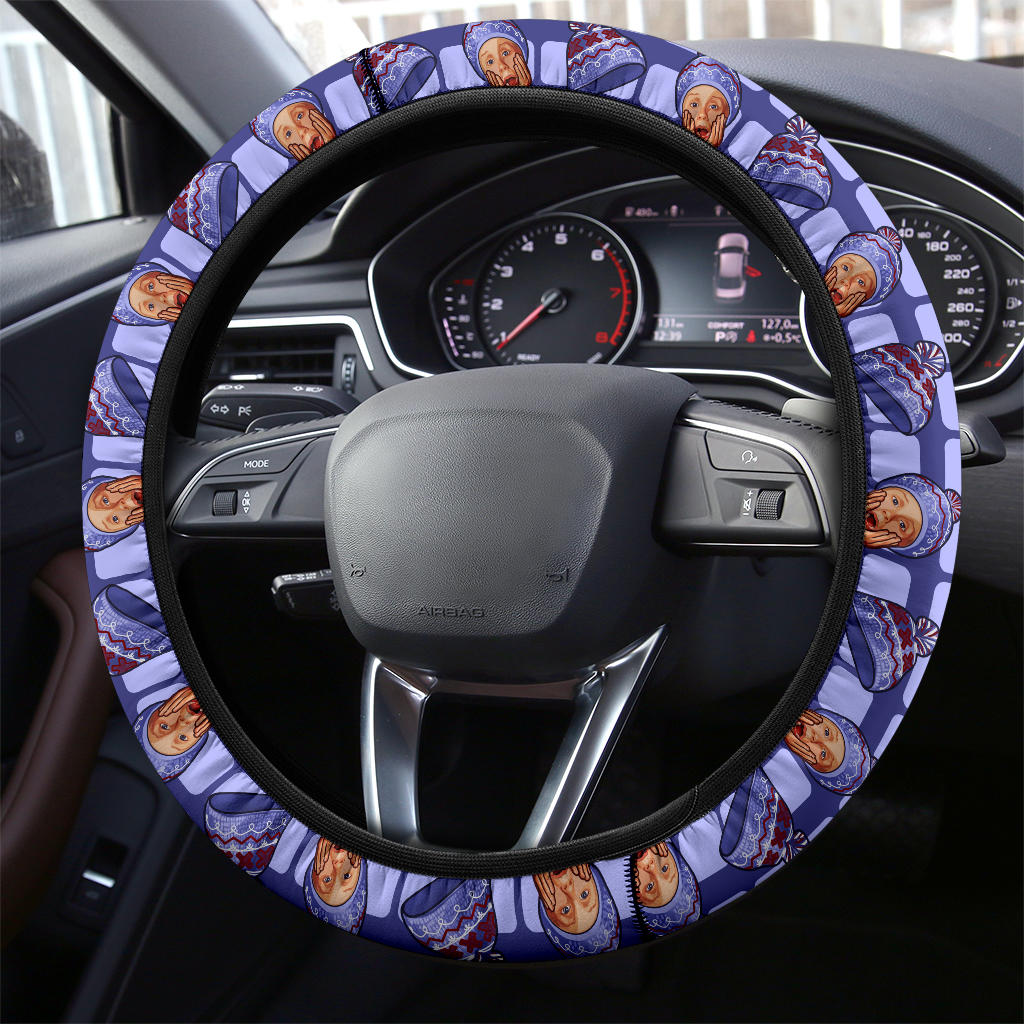 Home Alone Kevin Hat Premium Custom Car Steering Wheel Cover Nearkii