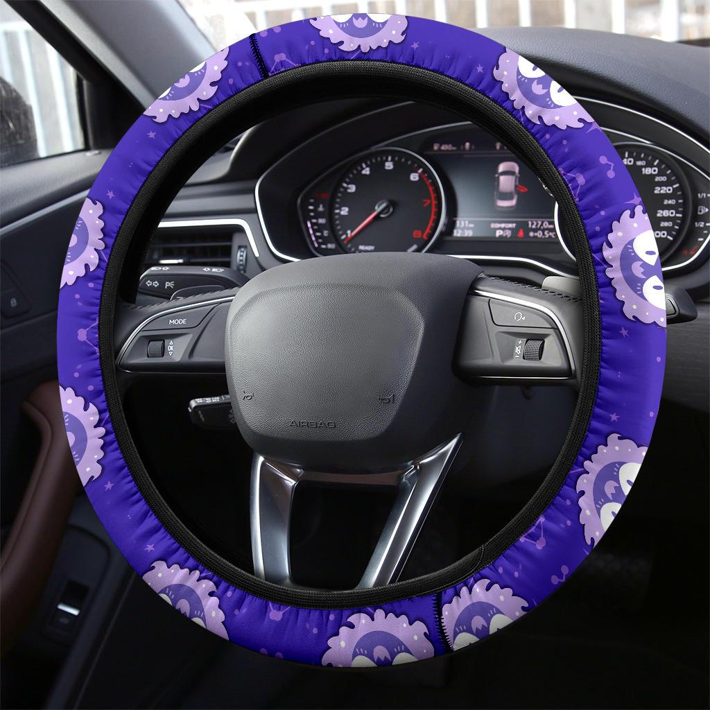 Gastly Dyed Pokemon Car Steering Wheel Cover Nearkii