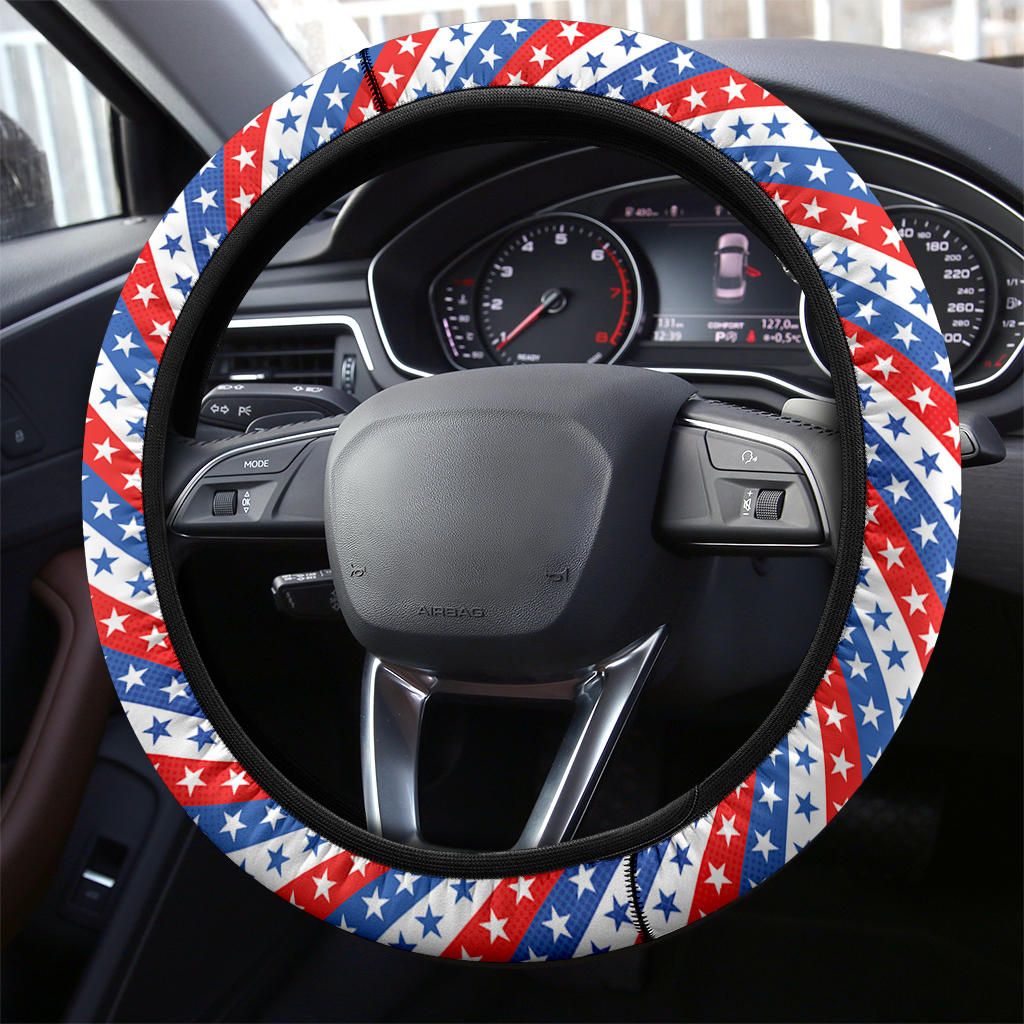 American Flag Style Premium Car Steering Wheel Cover Nearkii