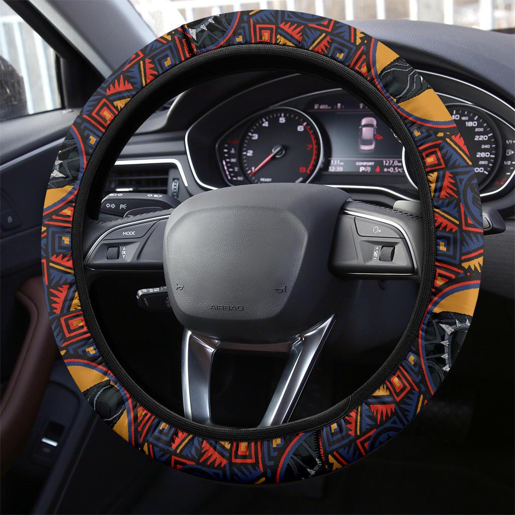 Black Panther Partern Premium Car Steering Wheel Cover Nearkii