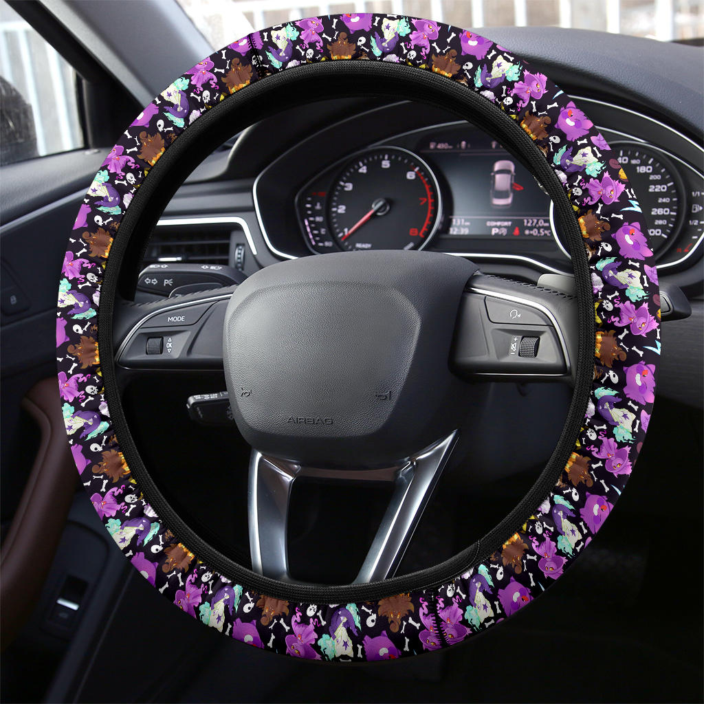 Pokemon Ghost Kawai Premium Car Steering Wheel Cover Nearkii