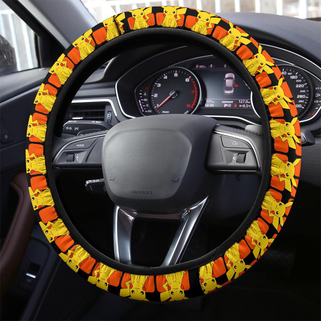 Pikachu Pokemon Premium Car Steering Wheel Cover Nearkii