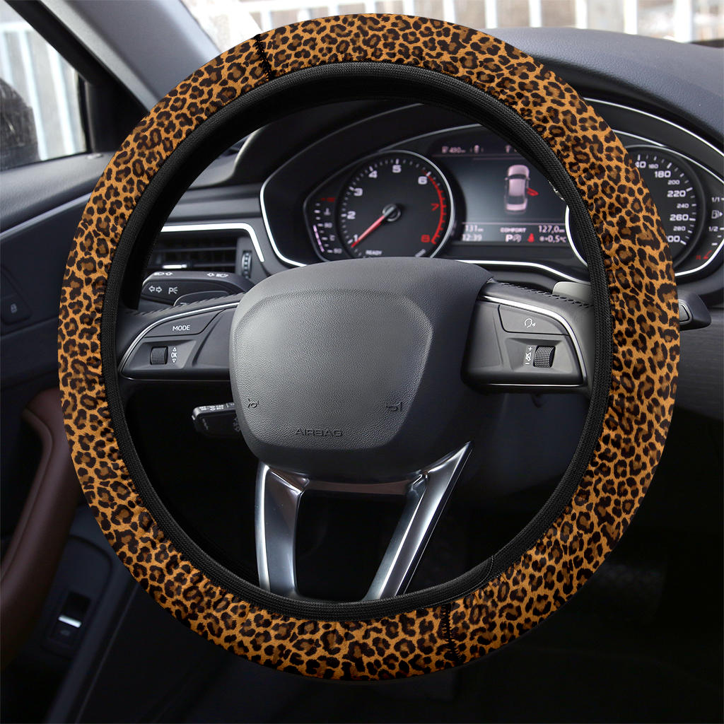 Leopard Premium Car Steering Wheel Cover Nearkii