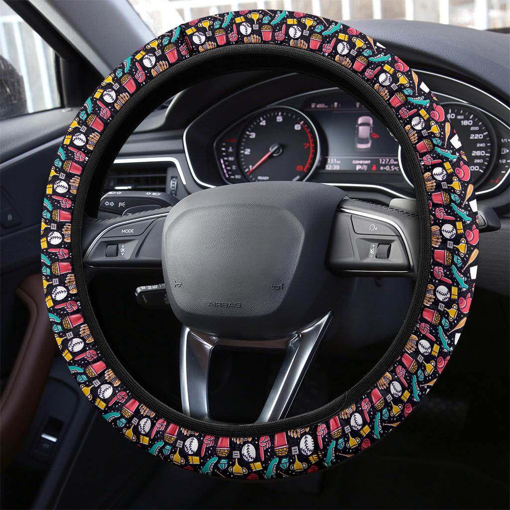 Baseball Stuff Fashion Premium Car Steering Wheel Cover Nearkii