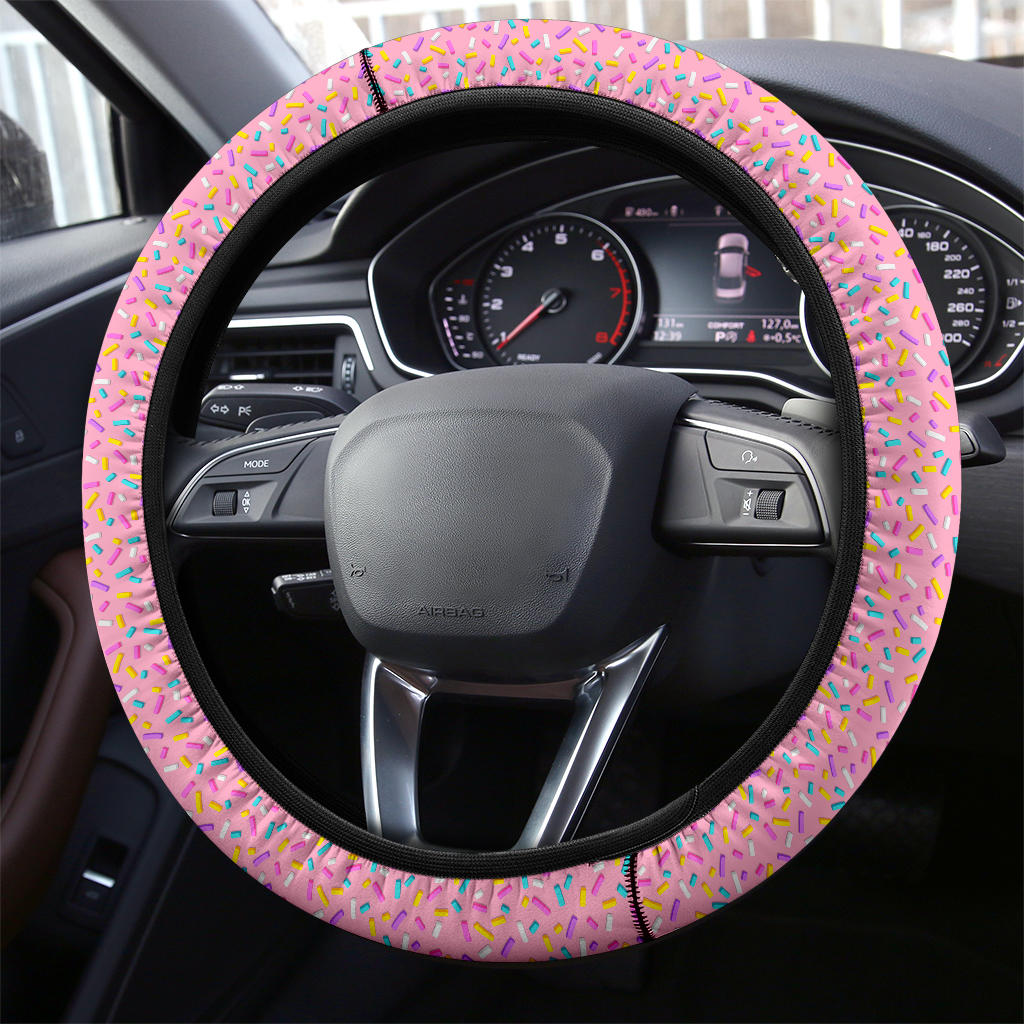 Pink Donut Premium Car Steering Wheel Cover Nearkii