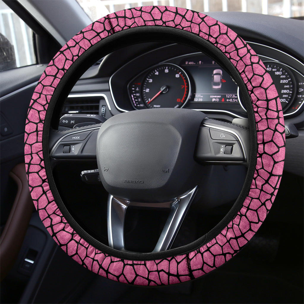 Pink Girafee Premium Car Steering Wheel Cover Nearkii