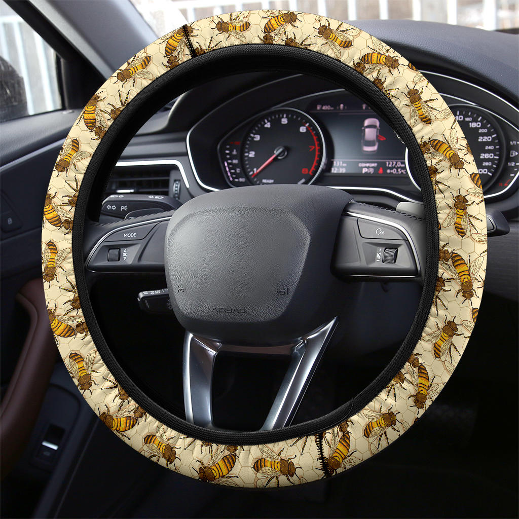 Honey Bee Premium Car Steering Wheel Cover Nearkii