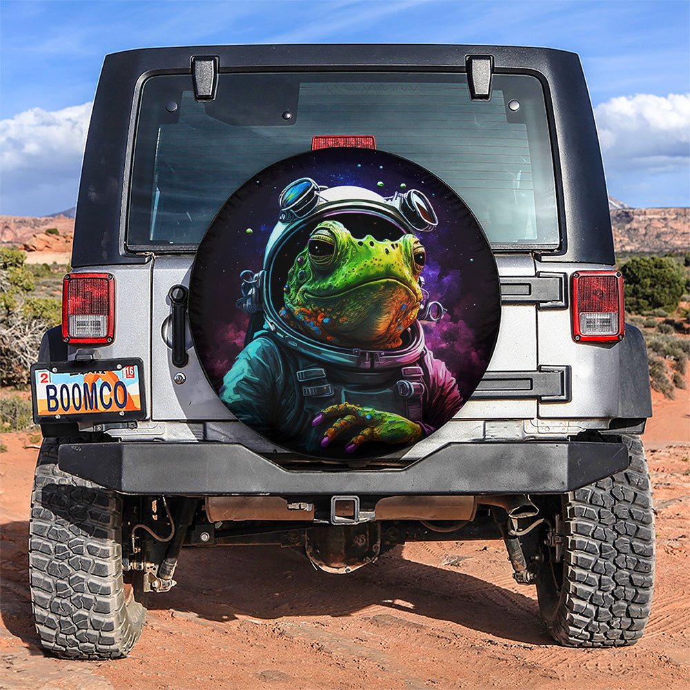 Astronaut Frog Animal Car Spare Tire Covers Gift For Campers Nearkii